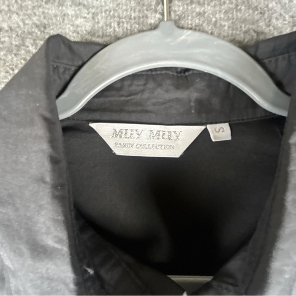 Black Star Embellished/ Embroidered Button Down Shirt Size S - Picture 4 of 12